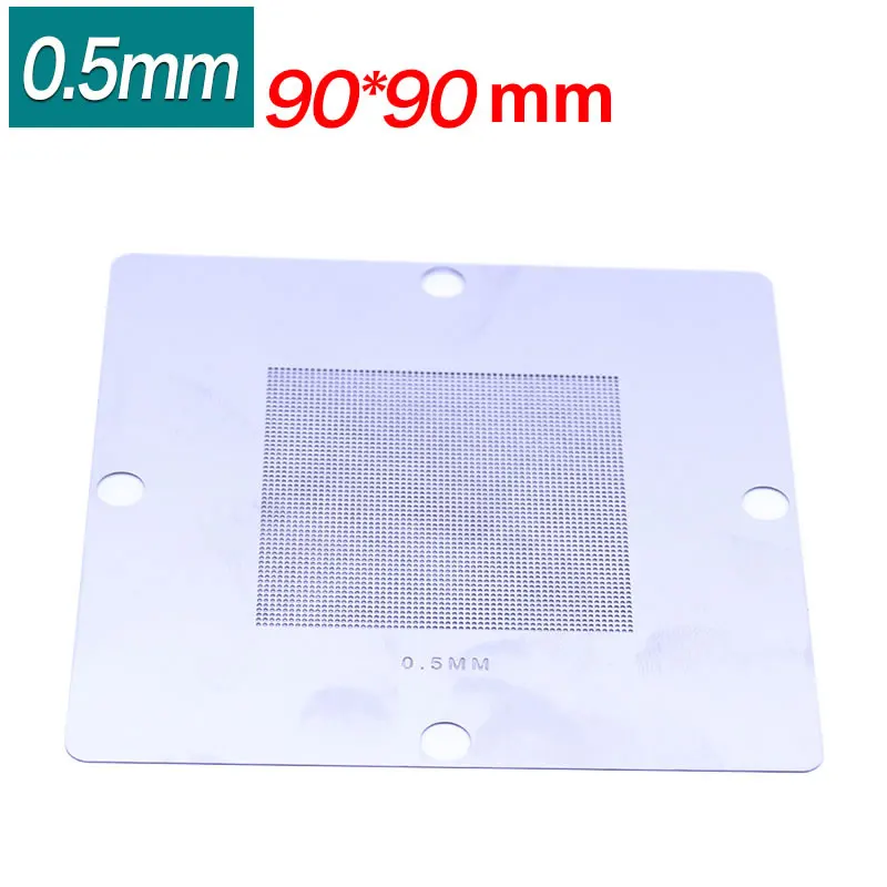 90*90MM BGA Reballing Kit Station 10pcs/lot 90mm Universal 0.3-0.76mm Stencils Template Holder Fixture Jig with Handle