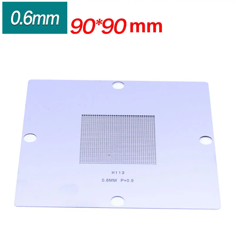 90*90MM BGA Reballing Kit Station 10pcs/lot 90mm Universal 0.3-0.76mm Stencils Template Holder Fixture Jig with Handle