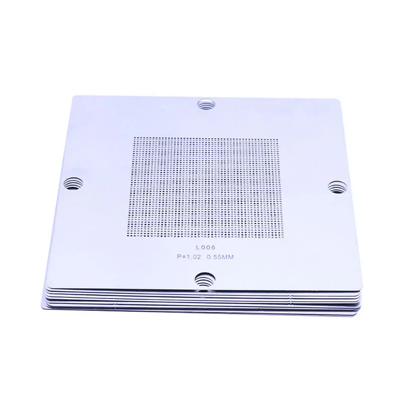 90*90MM BGA Reballing Kit Station 10pcs/lot 90mm Universal 0.3-0.76mm Stencils Template Holder Fixture Jig with Handle