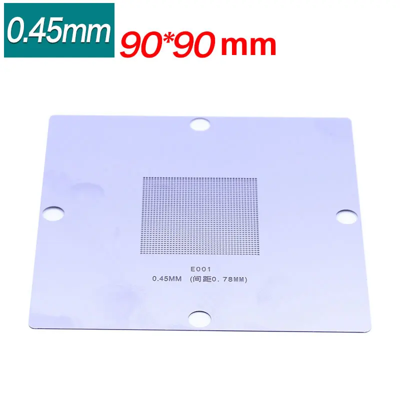 90*90MM BGA Reballing Kit Station 10pcs/lot 90mm Universal 0.3-0.76mm Stencils Template Holder Fixture Jig with Handle