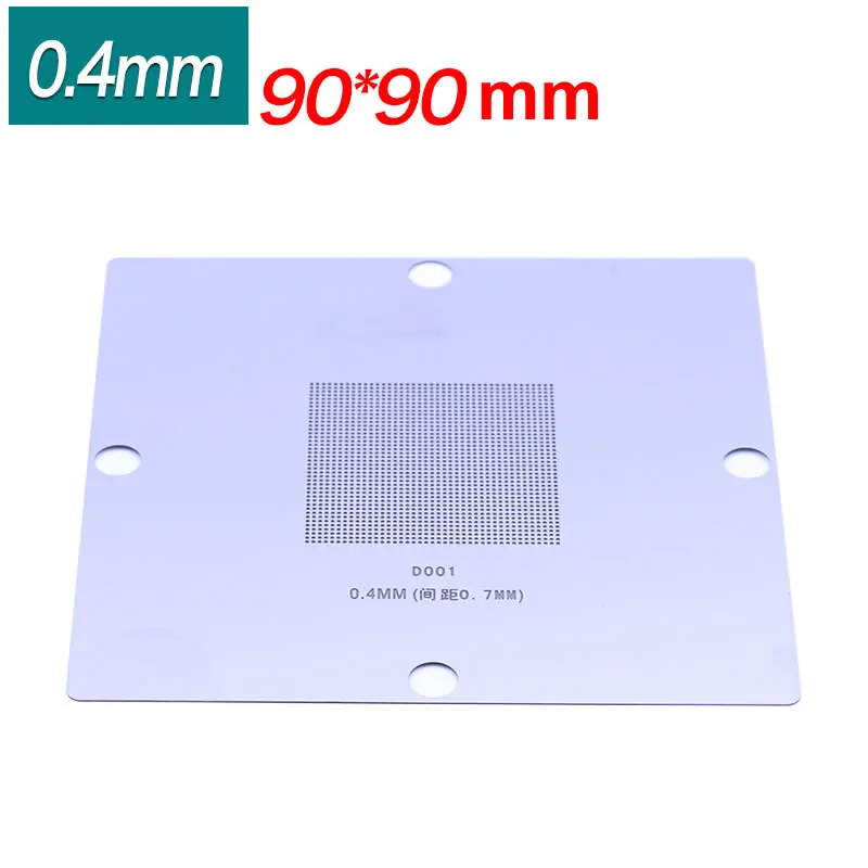 90*90MM BGA Reballing Kit Station 10pcs/lot 90mm Universal 0.3-0.76mm Stencils Template Holder Fixture Jig with Handle
