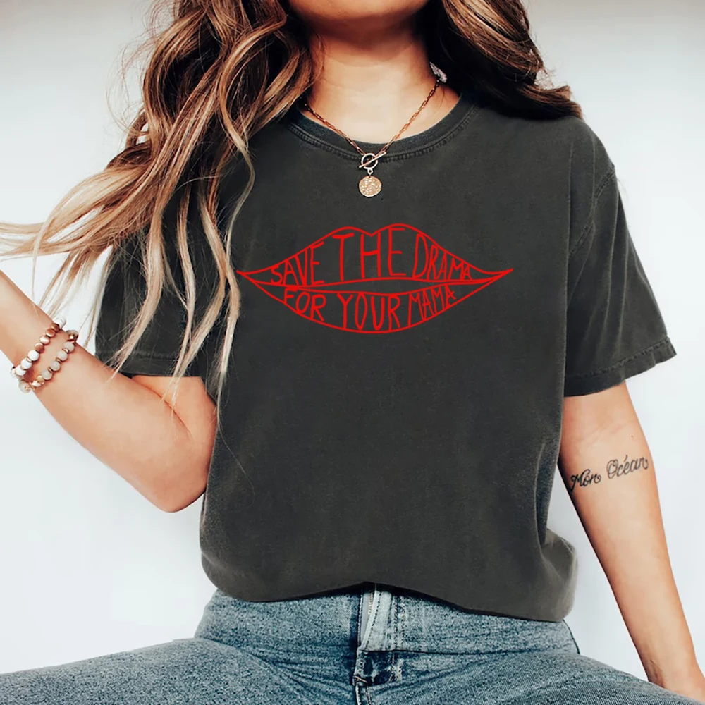 Save The Drama for Your Mama T Shirt Friends Tv Show Rachel Green T-Shirt Unisex Graphic Tees Tops Mothers Day Gift