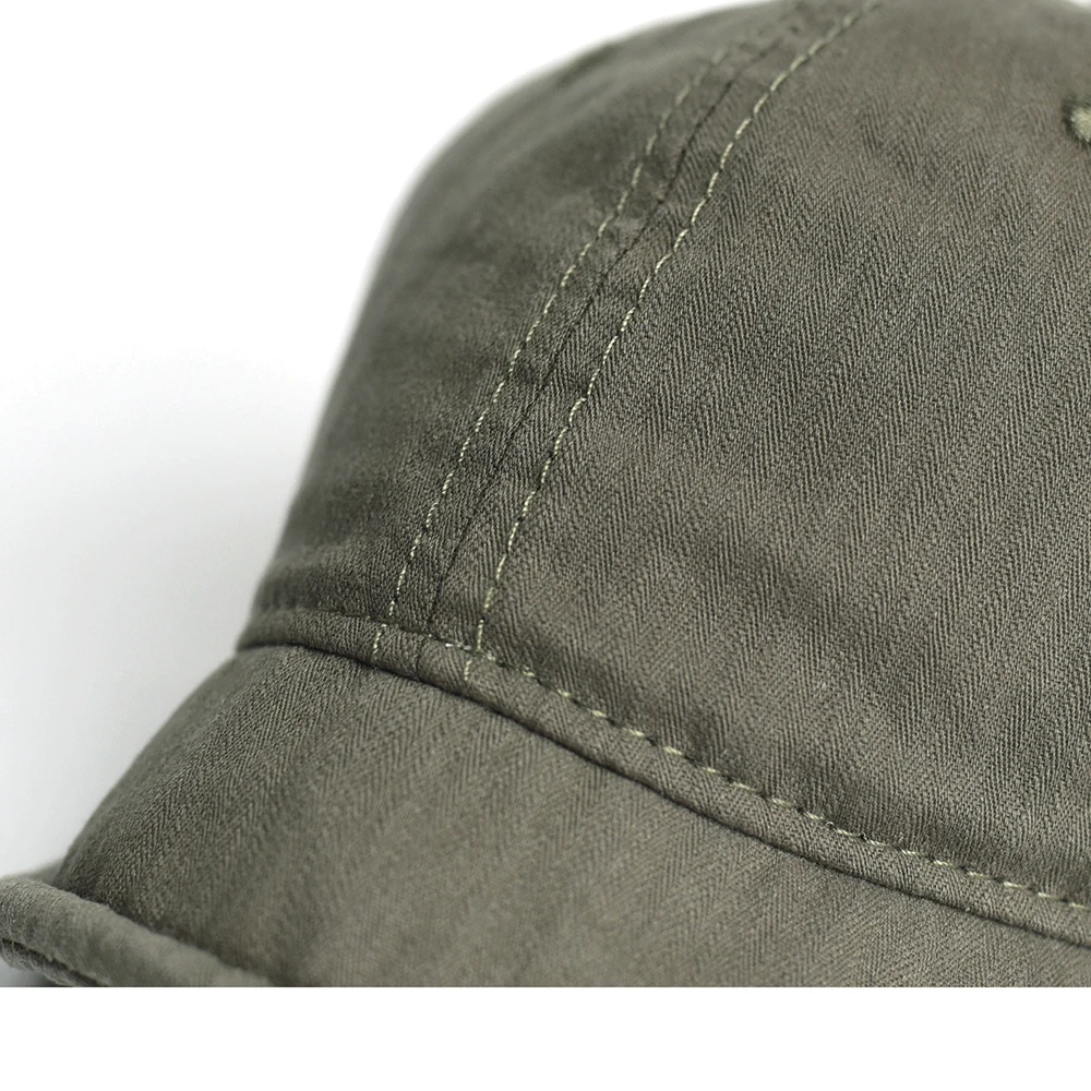 Vintage Short Brim Cotton Baseball Cap Men Women Dad Hat Adjustable Trucker Style Low Profile Caps