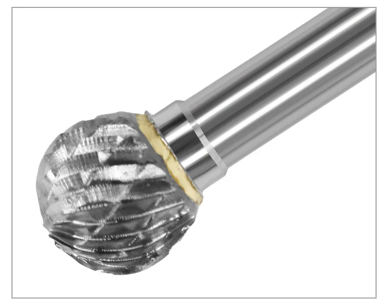 6-16MM Tungsten Steel Grinding Head Carbide Rotary File D Type Spherical Single And Double Slot Cutter End Milling Cutter