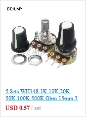 10PCS 3296W potentiometer precision adjustable resistance multi-turn trimming 1K 2K 5K 10K 100K 103 100R Trimmer Potentiometer