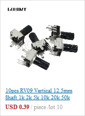 10PCS 3296W potentiometer precision adjustable resistance multi-turn trimming 1K 2K 5K 10K 100K 103 100R Trimmer Potentiometer