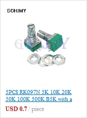 10PCS 3296W potentiometer precision adjustable resistance multi-turn trimming 1K 2K 5K 10K 100K 103 100R Trimmer Potentiometer