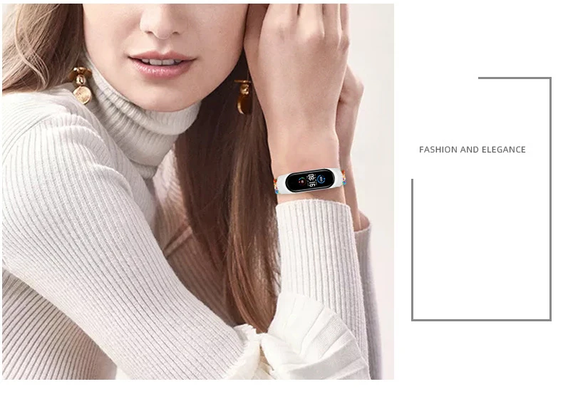 Bracelet for Mi band 10 8 7 6 Strap Elastic Adjustable Nylon Braided Miband4 Miband 5 Correa Wristband for Xiaomi Mi Bband 3 7 9