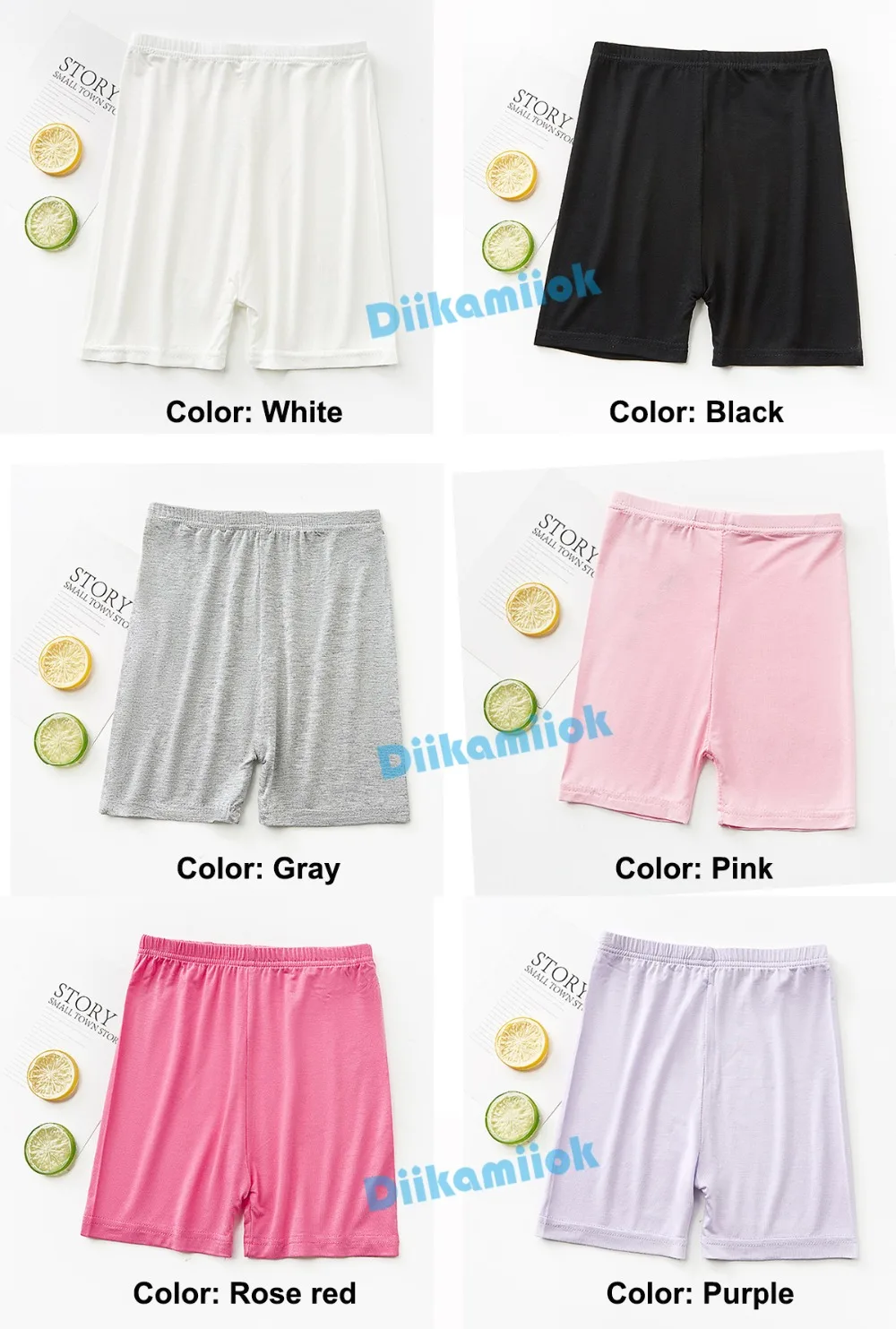 Sale Casual Solid Color Girls Summer Short Children Modal Cotton Leggings Girl Skinny Safety Pants for Kids Clothing 8~12 Year