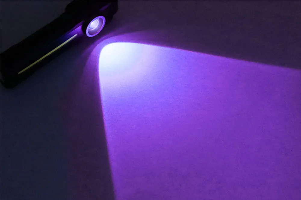 Magnetic COB Flood Working Light Portable LED Flashlight USB Rechargeable 4 Lighting Modes Emergency Torch Repair Lamp With Hook