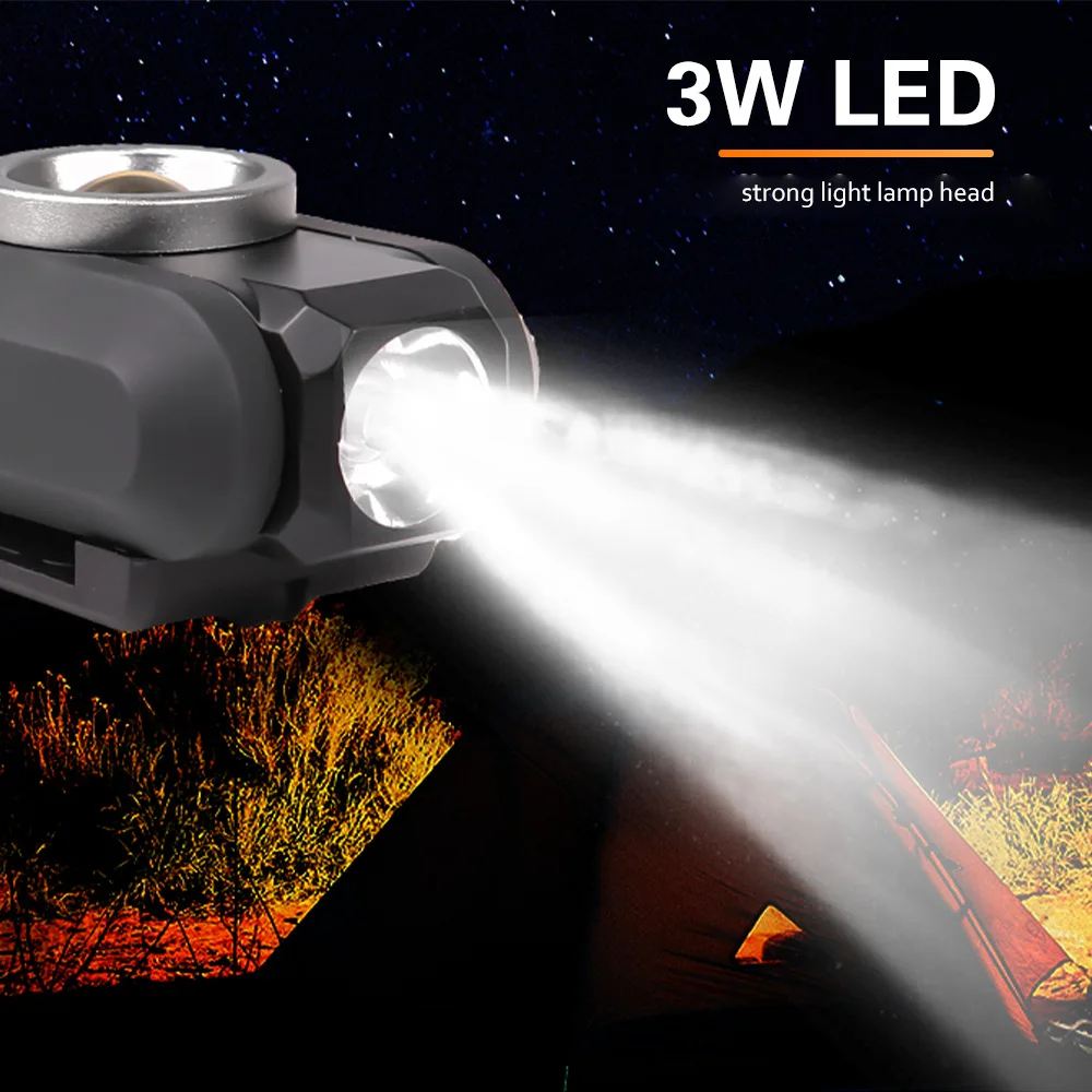 Magnetic COB Flood Working Light Portable LED Flashlight USB Rechargeable 4 Lighting Modes Emergency Torch Repair Lamp With Hook