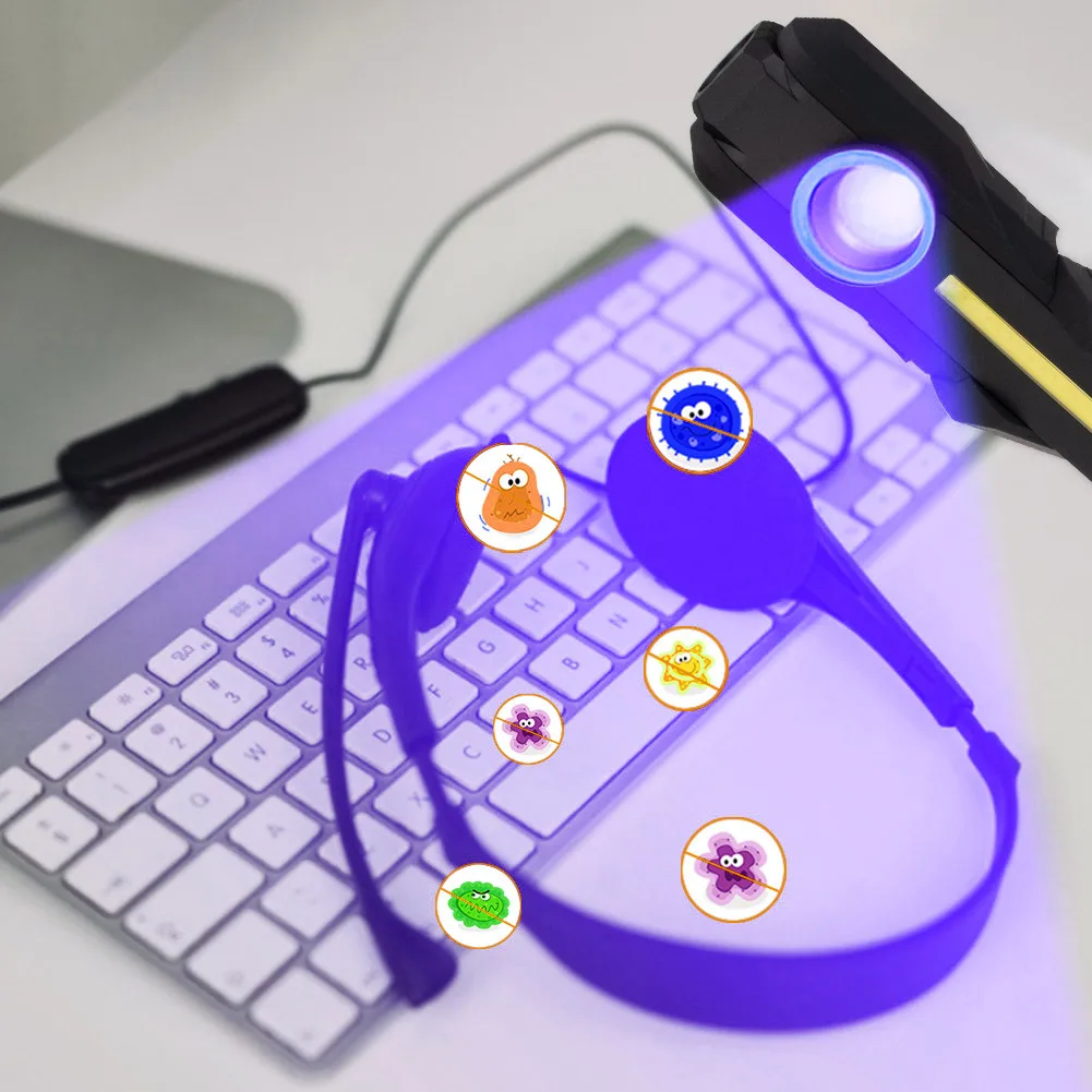 Magnetic COB Flood Working Light Portable LED Flashlight USB Rechargeable 4 Lighting Modes Emergency Torch Repair Lamp With Hook
