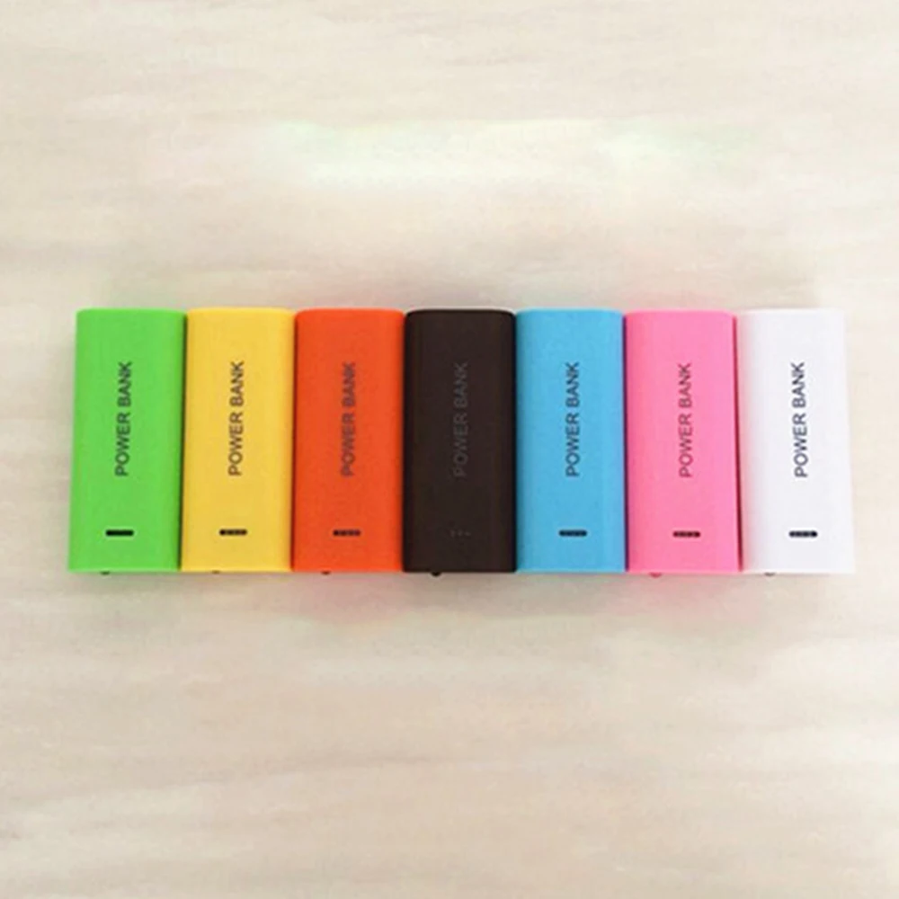 Power Bank Case 2-cell 18650 Battery Box for Smart Phone Charge 5V 1A For 18650 Battery With Indicator Light