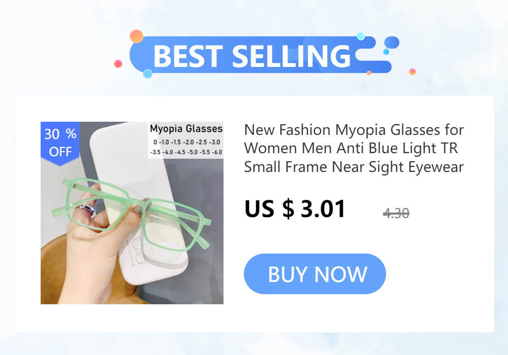 Diamond Cutting Rimless Ladies Myopia Glasses Anti Blue Light Minus Eyeglasses Finished Prescription Near Sight Eyewear Diopter