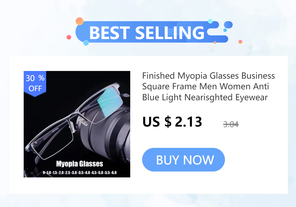 Diamond Cutting Rimless Ladies Myopia Glasses Anti Blue Light Minus Eyeglasses Finished Prescription Near Sight Eyewear Diopter