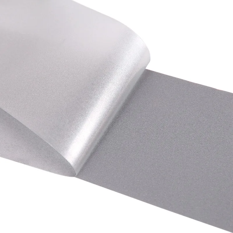 5M Reflective Heat Transfer Film Safety Reflector Sticker for DIY Clothing Bag Shoes Iron on Safety Clothing Supplies 2/5cm/roll