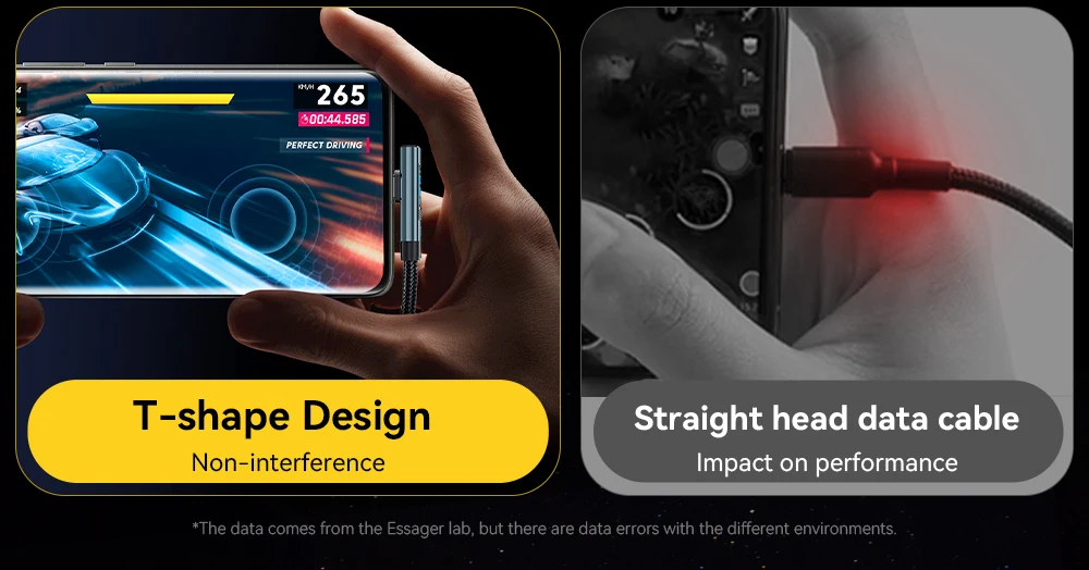 Essager 7A USB Type C Cable Elbow Digital Display Fast Charge USB C Cable For Huawei Mate60 Pro Samsung Xiaomi  Data Type C Cord