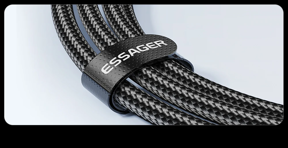 Essager 7A USB Type C Cable Elbow Digital Display Fast Charge USB C Cable For Huawei Mate60 Pro Samsung Xiaomi  Data Type C Cord