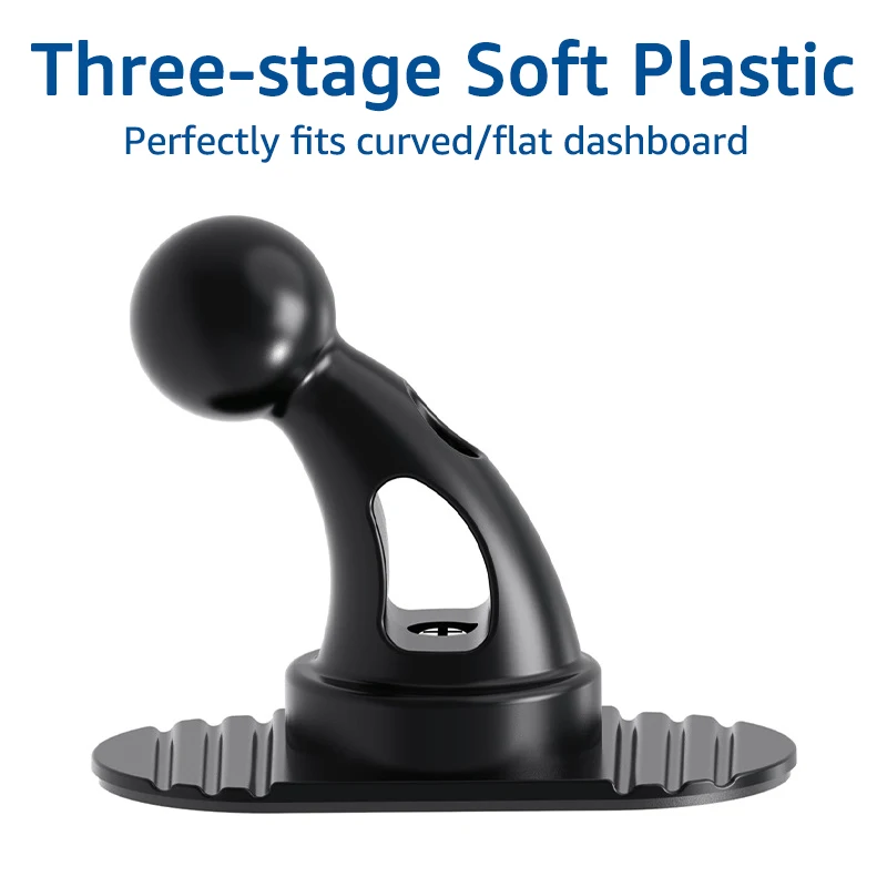 Untoom 17mm Ball Head Base Universal Sticker Base Car Phone Holder 360° Rotation Car Dashboard Cell Phone Mount Accessories