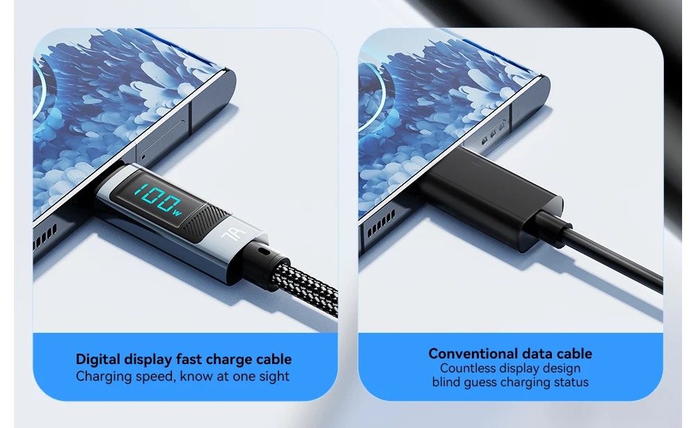 Essager 7A USB Type C Cable 100W USB C Charger Data For Realme Huawei P40 30 Pro 66W Fast Charging Wire Cord Samsung Xiaomi Poco