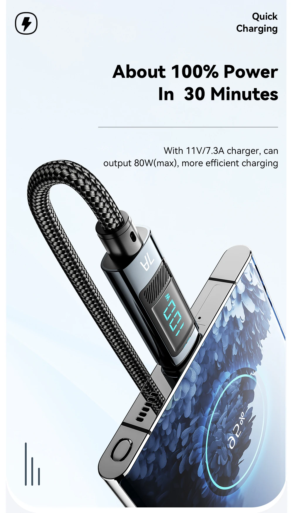 Essager 7A USB Type C Cable 100W USB C Charger Data For Realme Huawei P40 30 Pro 66W Fast Charging Wire Cord Samsung Xiaomi Poco