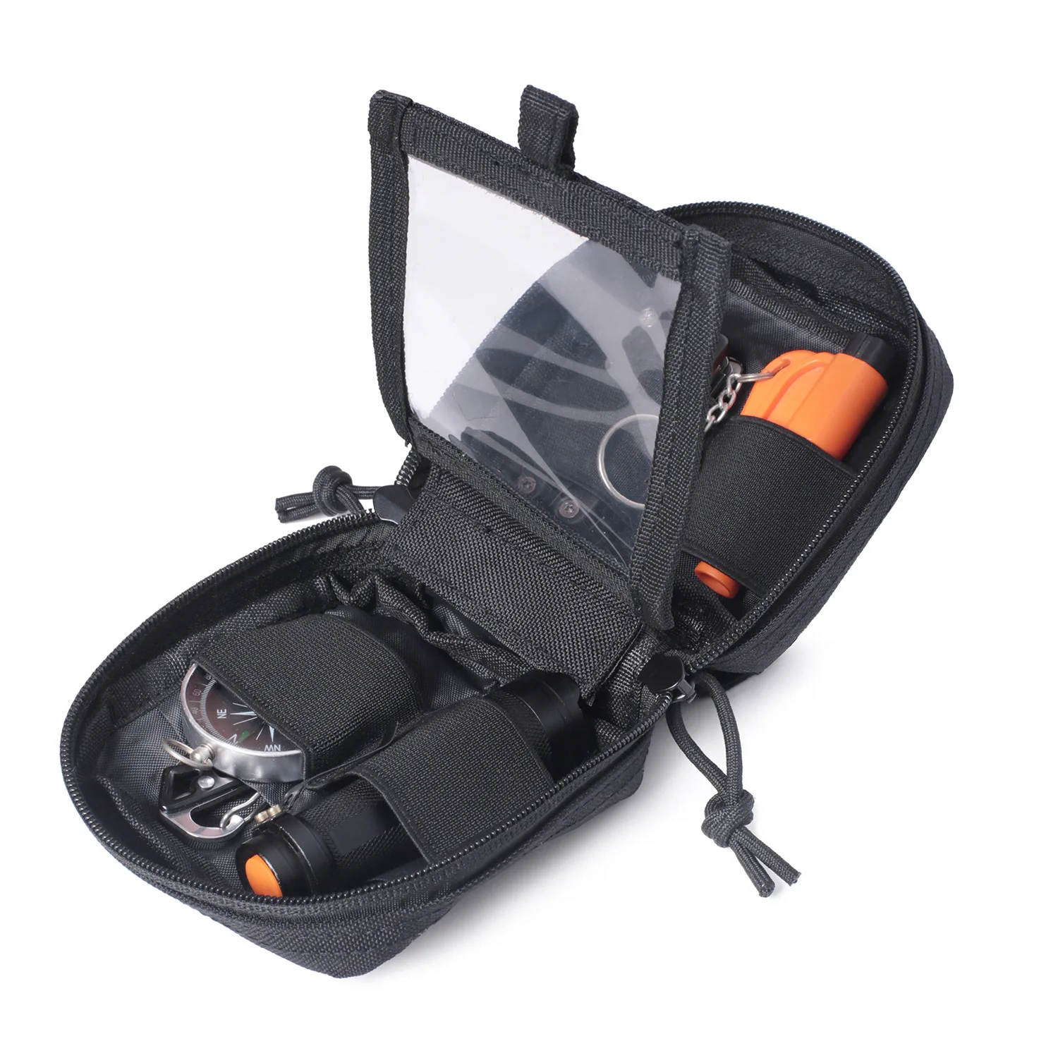 Utility Molle EDC Pouch Mini Knife Compass Flashlight Card Holder Outdoor Hiking Camping Hunting Waist Belt Pack Bag
