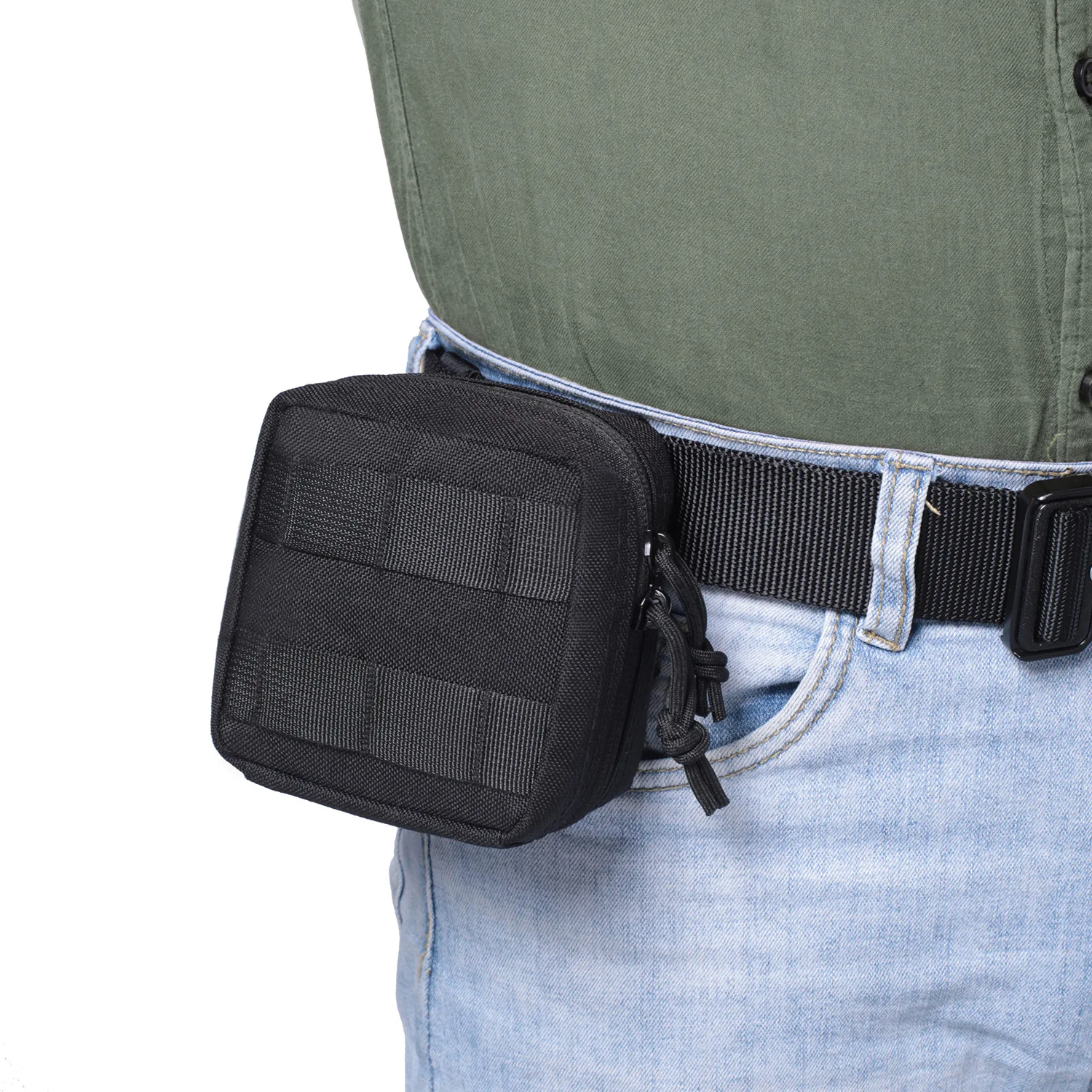 Utility Molle EDC Pouch Mini Knife Compass Flashlight Card Holder Outdoor Hiking Camping Hunting Waist Belt Pack Bag