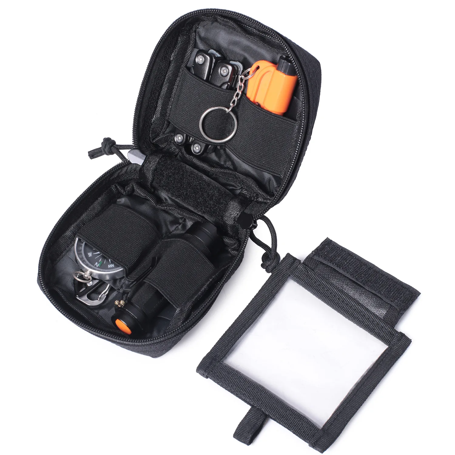 Utility Molle EDC Pouch Mini Knife Compass Flashlight Card Holder Outdoor Hiking Camping Hunting Waist Belt Pack Bag