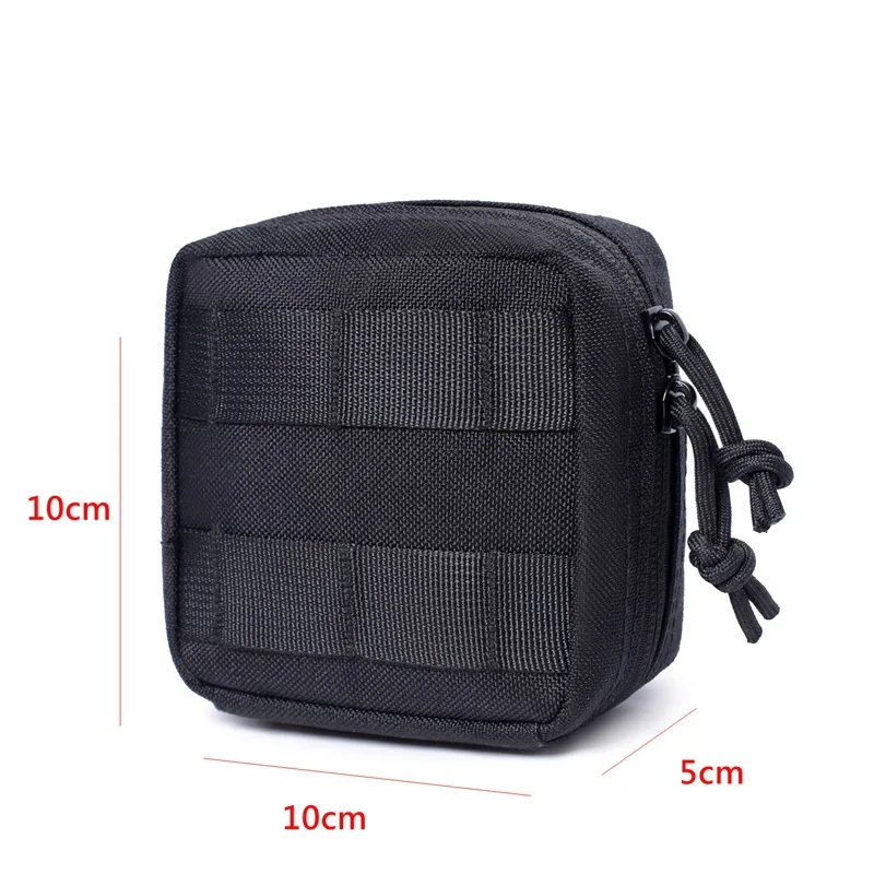 Utility Molle EDC Pouch Mini Knife Compass Flashlight Card Holder Outdoor Hiking Camping Hunting Waist Belt Pack Bag