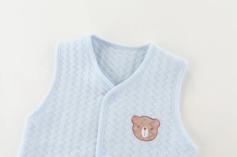 Cotton Newborn Baby Waistcoat Autumn and Winter Girl Vest Jacket Warm Soft Children Vest Cartoon Kids Clothes 0-24 Months