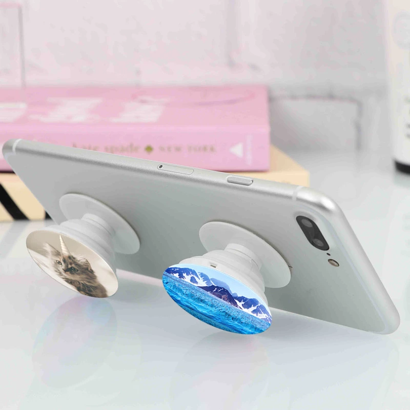 Cartoon Cute Folding Expandable Mobile Phone Grip Holder Socket Pocket Support for IPones Finger Ring Griptok Expanding Stand