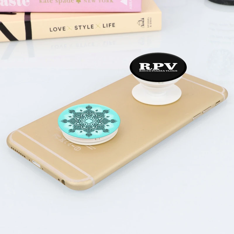 Cartoon Cute Folding Expandable Mobile Phone Grip Holder Socket Pocket Support for IPones Finger Ring Griptok Expanding Stand