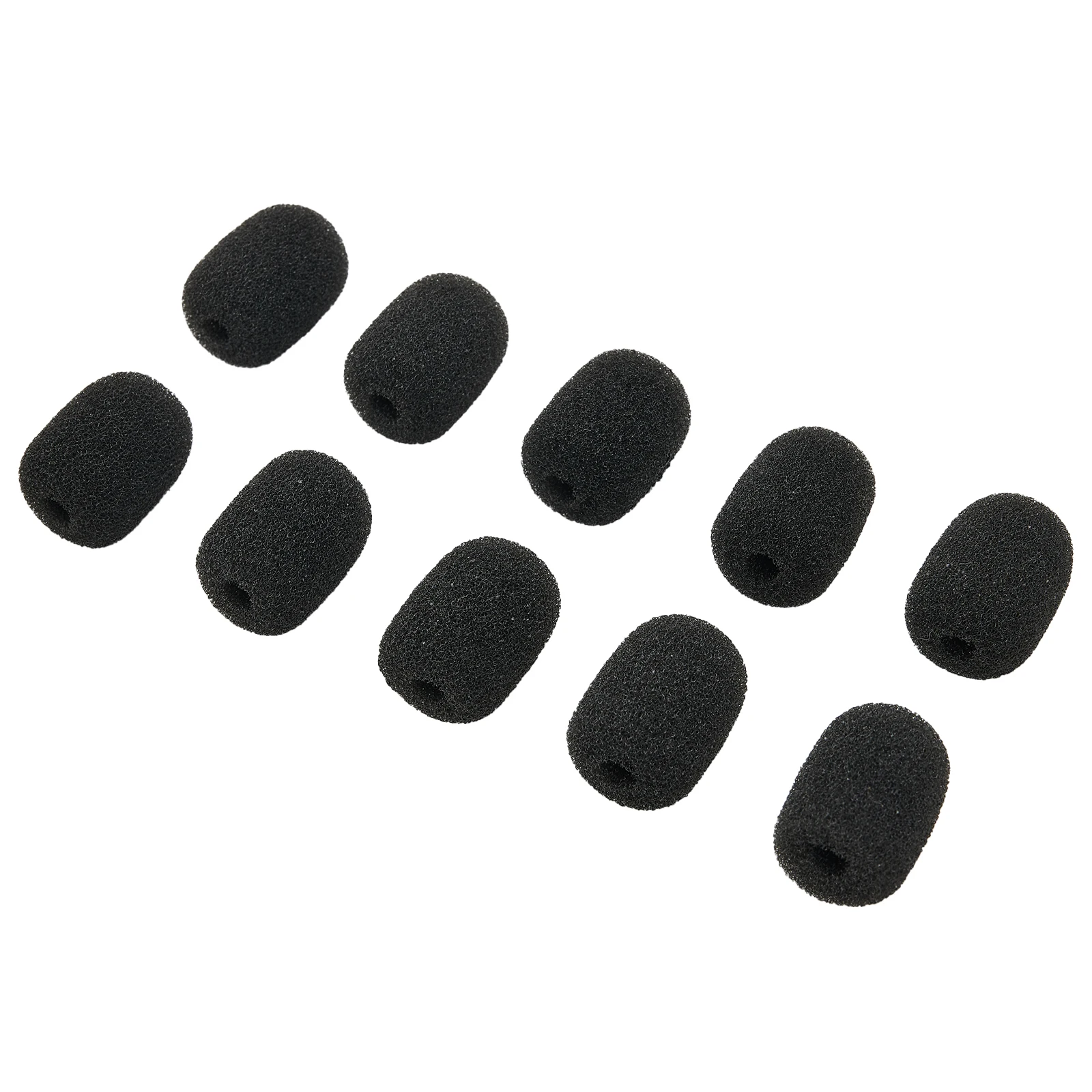 10pcs 6mm Mini Headset Microphone Cover Sponge Foam Windscreen Replacement Lavalier Gooseneck Conference Mic Cover