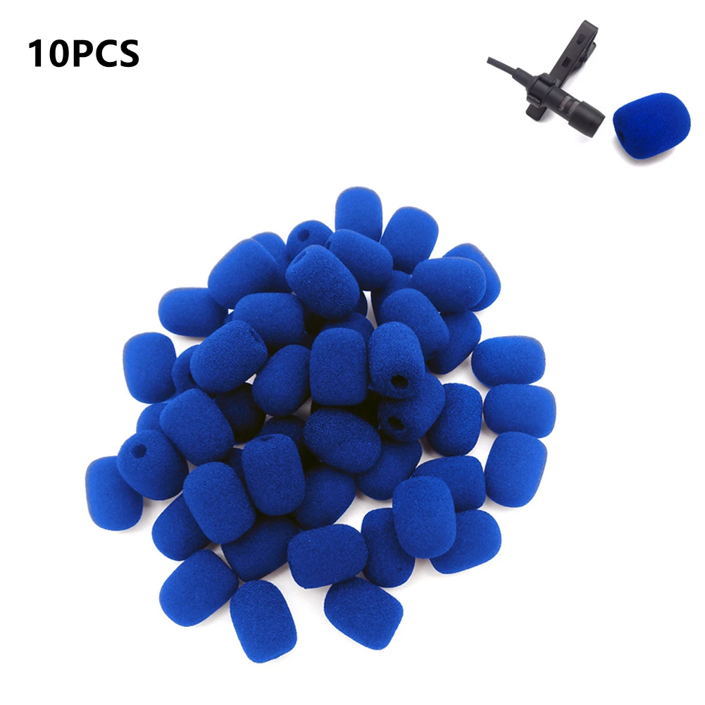 10pcs 6mm Mini Headset Microphone Cover Sponge Foam Windscreen Replacement Lavalier Gooseneck Conference Mic Cover