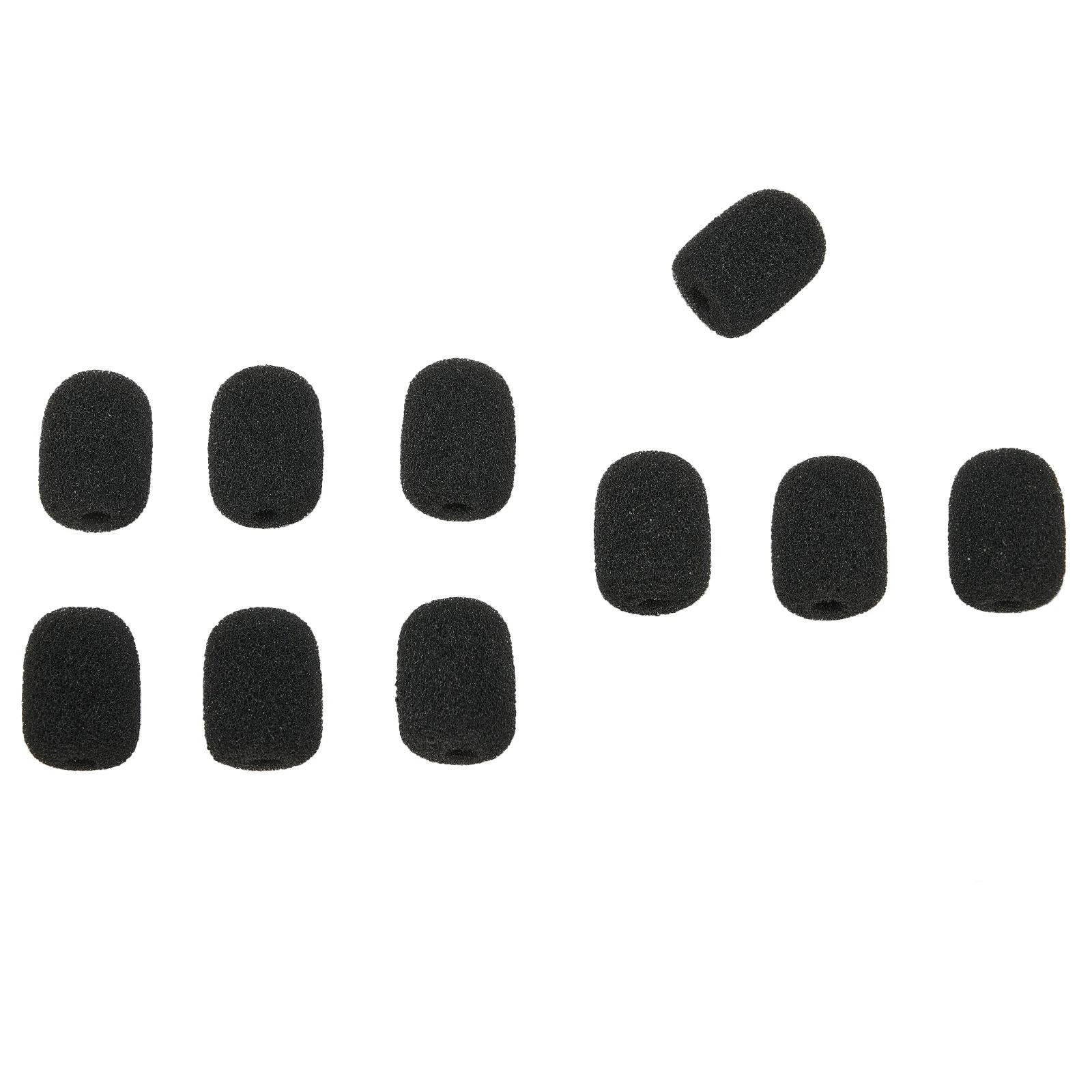 10pcs 6mm Mini Headset Microphone Cover Sponge Foam Windscreen Replacement Lavalier Gooseneck Conference Mic Cover