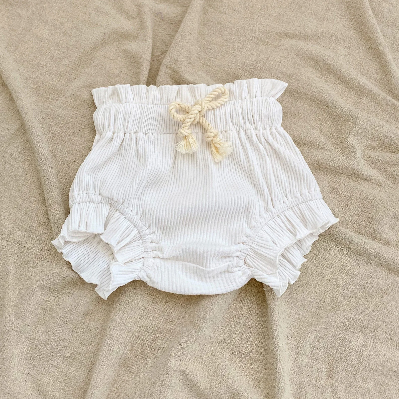 Summer Baby Girls Clothes Set Infant Ruffle Bodysuit Top PP Shorts Bloomers 2PCS Outfits 0-24 Months Toddler Romper Baby's Sets