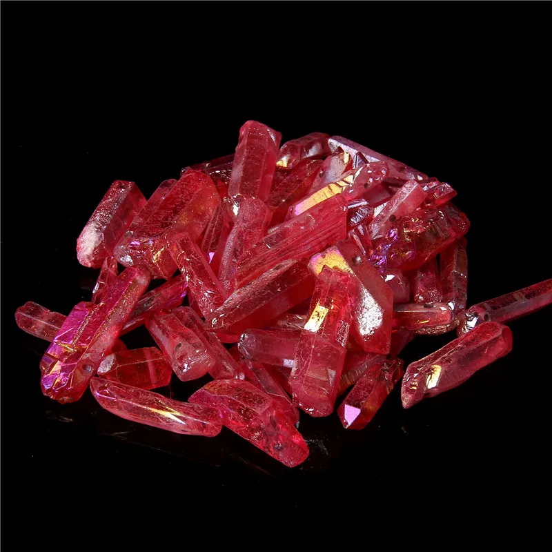 10/20/30pcs Purple Natural Quartz Crystal Point Beads Top Drilled Graduated Stick Point Loose Bead for DIY Jewelry Making Supply
