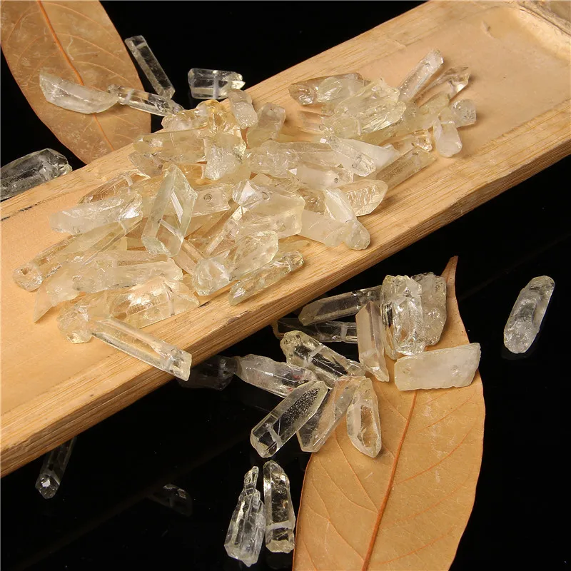 10/20/30pcs Purple Natural Quartz Crystal Point Beads Top Drilled Graduated Stick Point Loose Bead for DIY Jewelry Making Supply