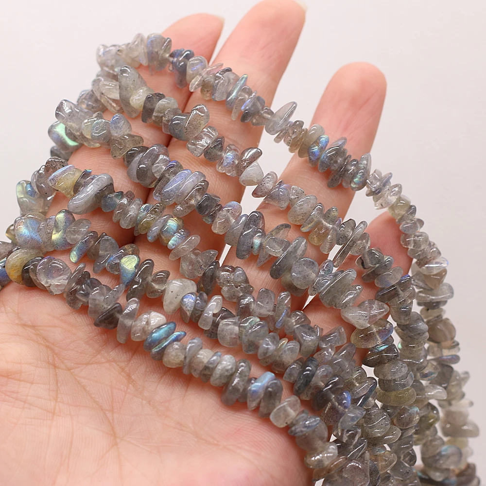40CM Natural Flash Labradorites Beads Irregular Freeform Chip Gravel Beads For Jewelry Making DIY Necklace Bracelet 3x5-4x6mm