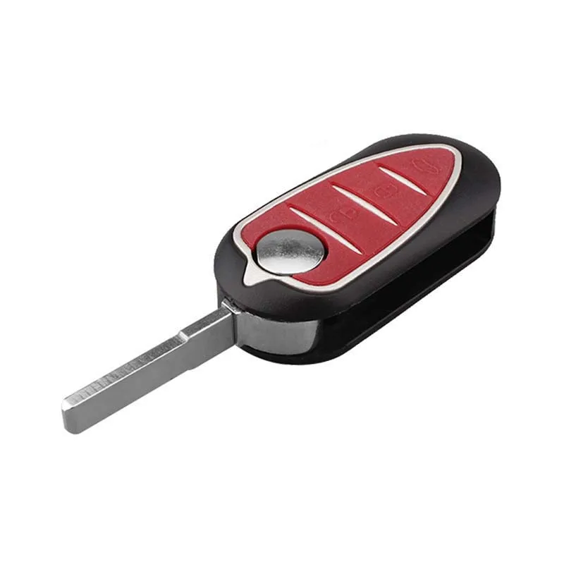 3 Buttons Remote Car Key Shell Fob Uncut Blade Fit Folding Flip Car Key Case Cover Fit for Alfa Romeo Mito Giulietta 159 GTA