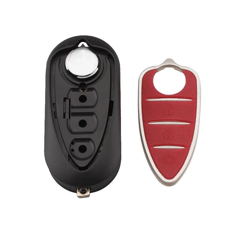 3 Buttons Remote Car Key Shell Fob Uncut Blade Fit Folding Flip Car Key Case Cover Fit for Alfa Romeo Mito Giulietta 159 GTA