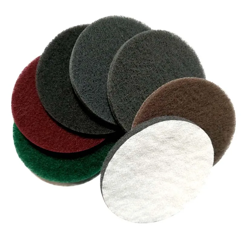 1" 2" 3" 4" 5" 6"7'' Industrial Heavy Duty Sponge Nylon Scouring Pad for Metal Polishing Bathroom Kitchens Washing(5 Pieces)