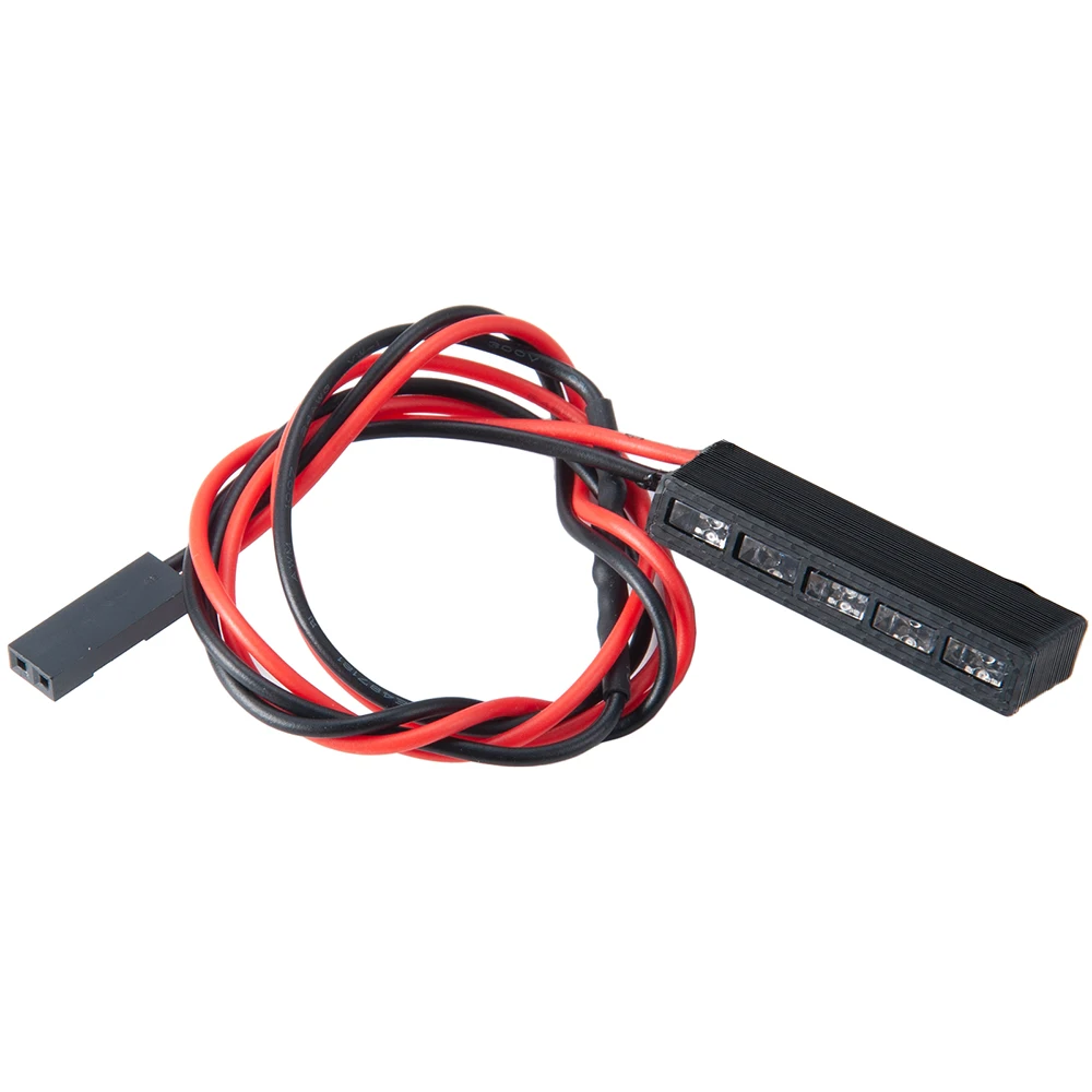 YEAHRUN Red/Yellow 32/65mm Light Lamp Bar for Axial SCX10 90046 Wraith RR10 TRX-4 D90 Tamiya 1/10 RC Crawler Model Car