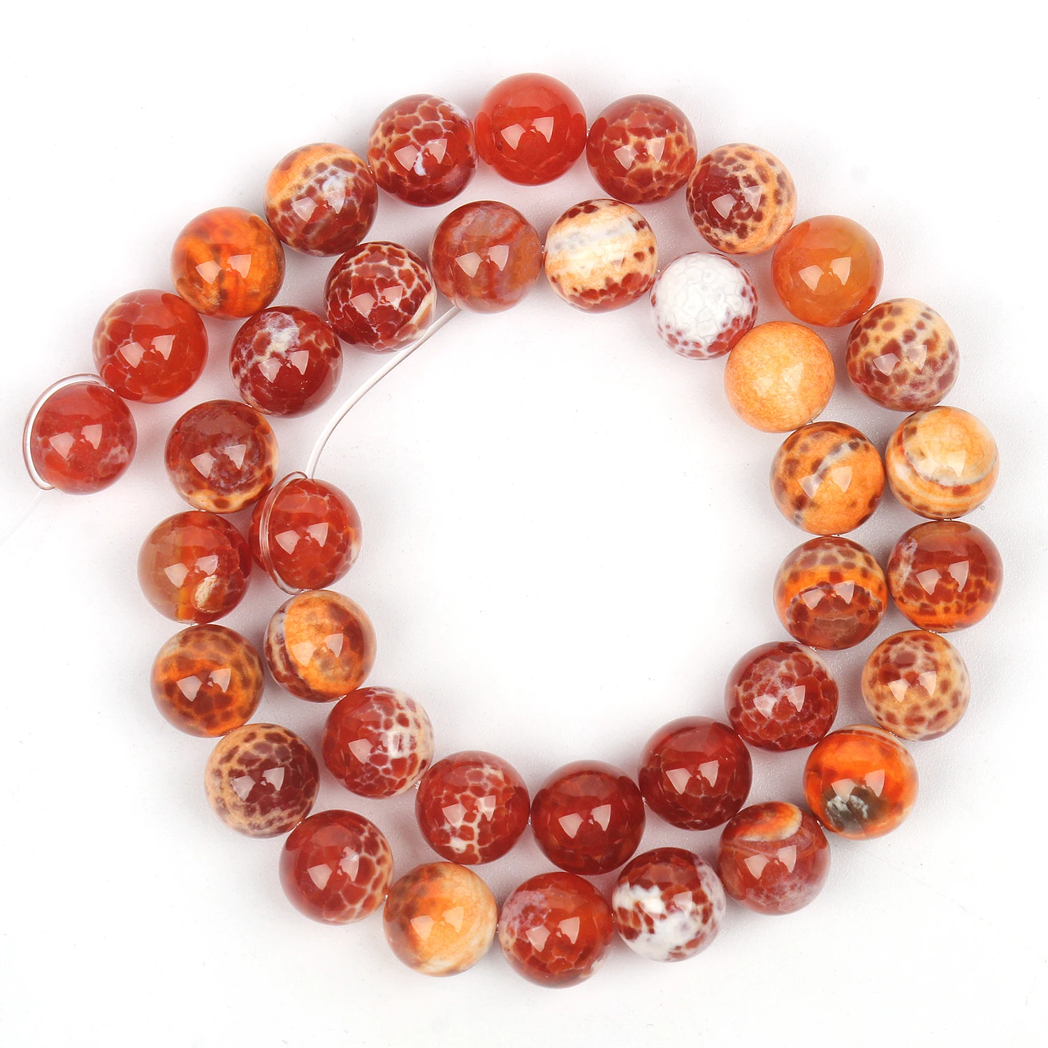 Natural Stone White Black Dull Polish Matte Agates Onyx Smooth Round Beads For Jewelry Making DIY Bracelet 15'' 4 6 8 10 12mm