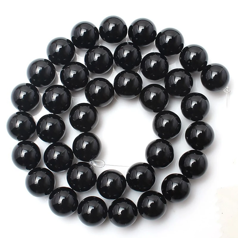 Natural Stone White Black Dull Polish Matte Agates Onyx Smooth Round Beads For Jewelry Making DIY Bracelet 15'' 4 6 8 10 12mm