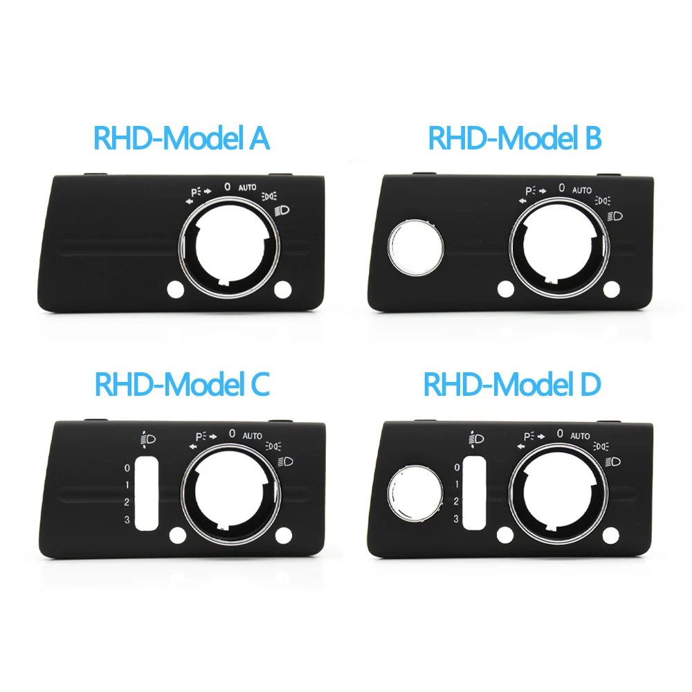 LHD RHD Front Dashboard Headlight Lamp Switch Cover Trim Replacement For Mercedes Benz W211 E Class 320 350 550 2003-2008