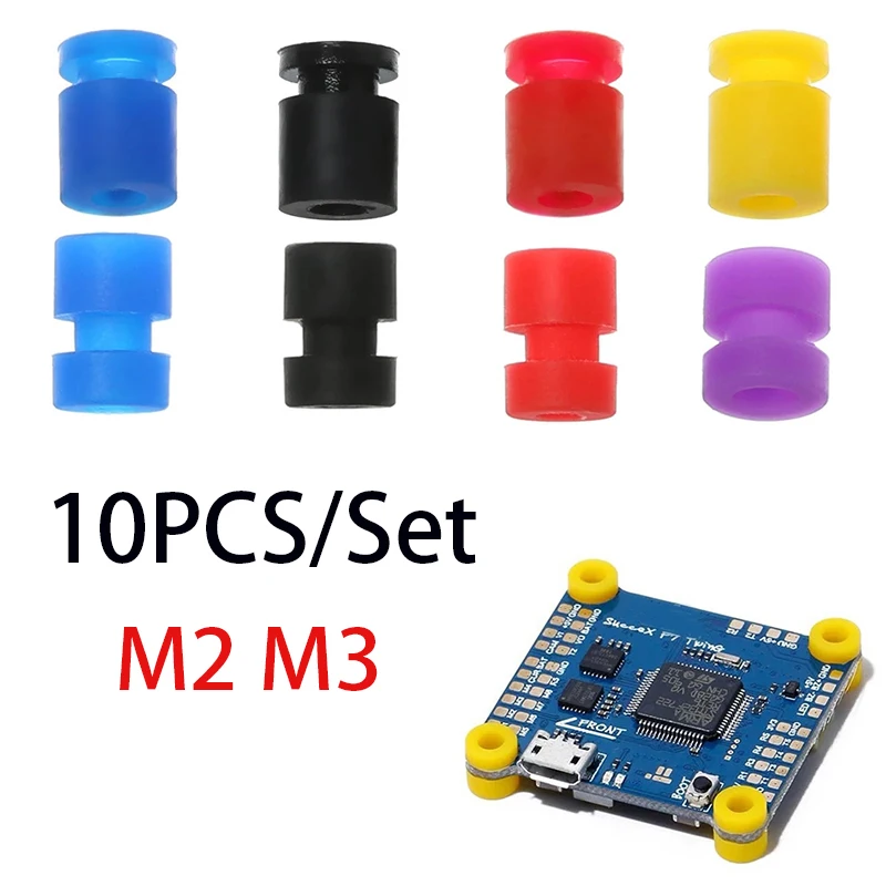 10PCS M2 M3 Rubber Shock Absorber ball Shock Damping Ball Anti-vibration Ball for RC FPV Drone F3 F4 F7 Flight Control Part
