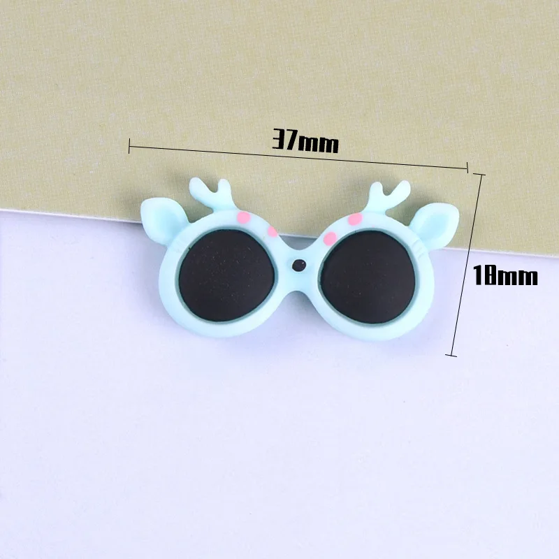 10 Pieces Plastic Pet Hair Clips Sunglasses Shape Hairpin For Small Dog 10 Colors Cute Heart Shape Dog Grooming Hair Accessories
