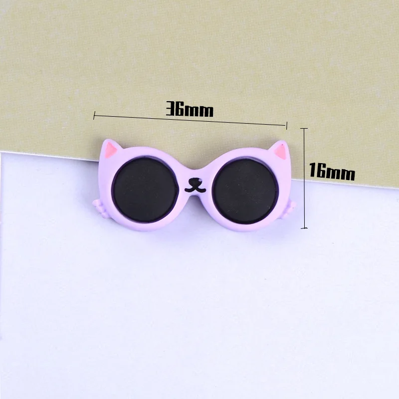 10 Pieces Plastic Pet Hair Clips Sunglasses Shape Hairpin For Small Dog 10 Colors Cute Heart Shape Dog Grooming Hair Accessories