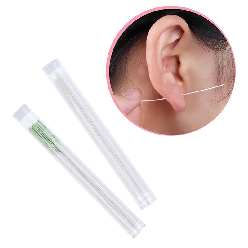60Pcs Pierced Ear Cleaning Set Herb Solution Paper Floss Ear Hole Aftercare Tools Kit Disposable Earrings Hole Cleaner